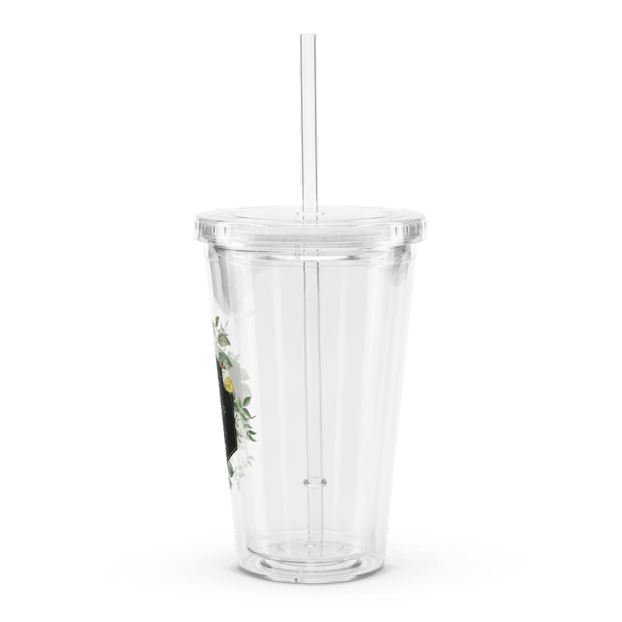 "Pure Worship" 2025 Convention of Jehovah's Witnesses | Botanical Double Wall Clear Plastic Tumbler product image (4)