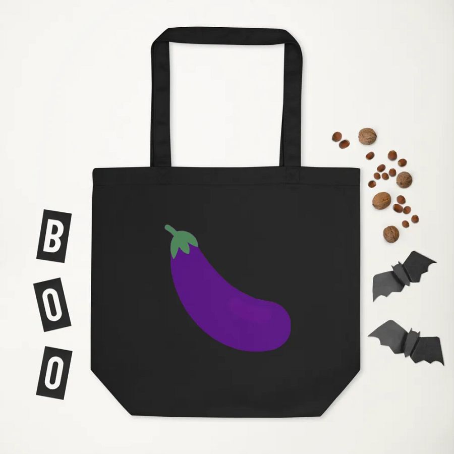 I Love Eggplant Tote Bag product image (5)