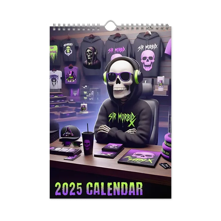 ''Morbid X & Friends'' Wall Calendar (2025) product image (1)