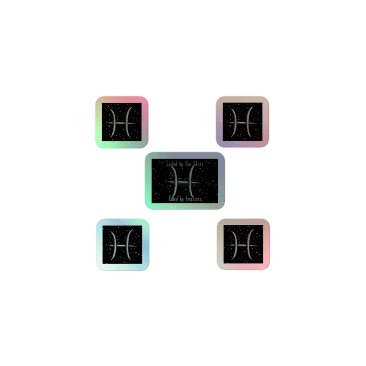 Pisces, Guided by the Stars, Holo Sticker Pack product image (1)