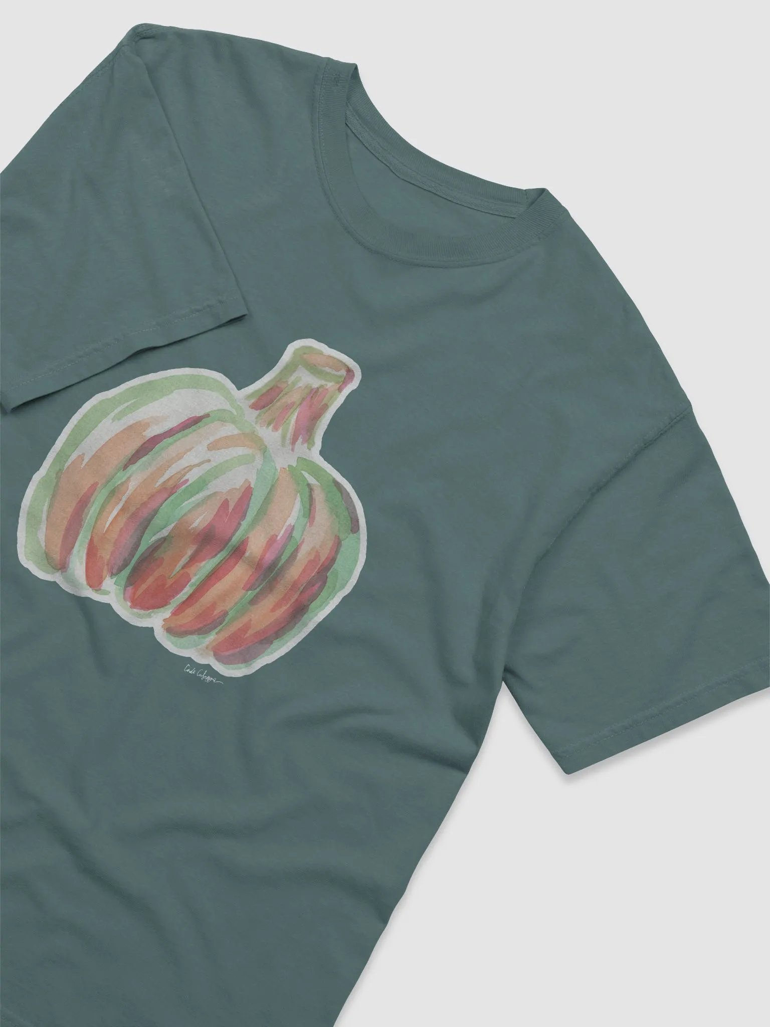 Watercolor Pumpkin Comfort Colors T-Shirt product image (32)