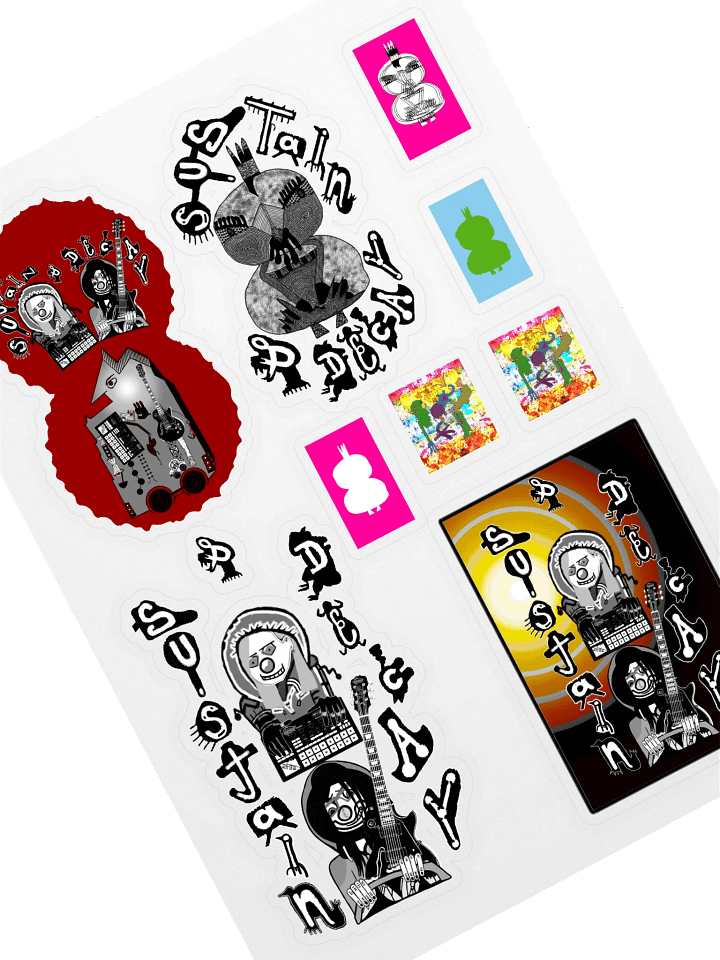 Sustain & Decay - Sticker Sheet product image (1)