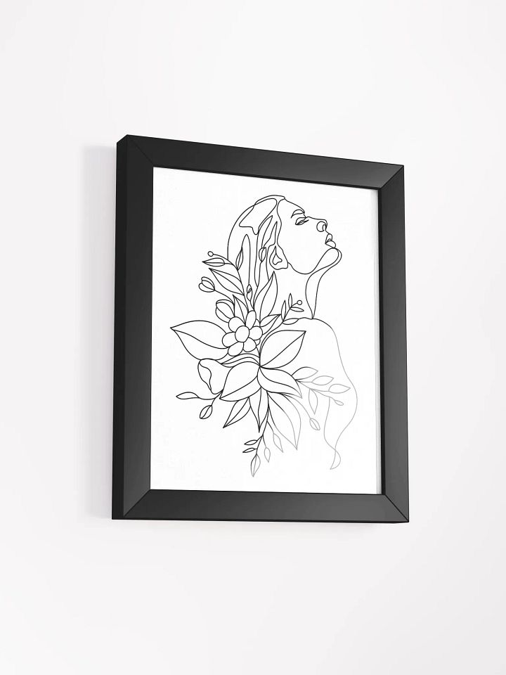 Emily - Framed High-Quality Matte Poster - Woman Line Art Print product image (21)