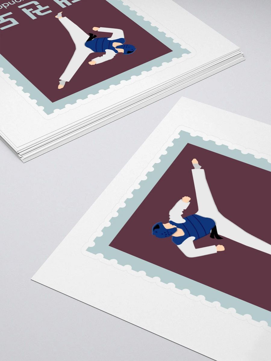 Taekwondo Stamp Sticker, Korean Martial Arts Inspired Sticker, South Korean Culture Gift product image (11)