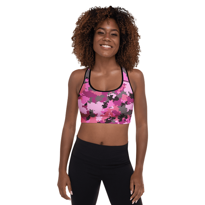 Padded Sports Bra-Pink Camo product image (1)