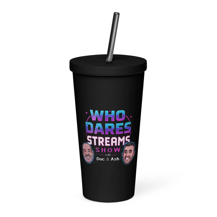 Who Dares Streams Tumbler with Straw product image (1)