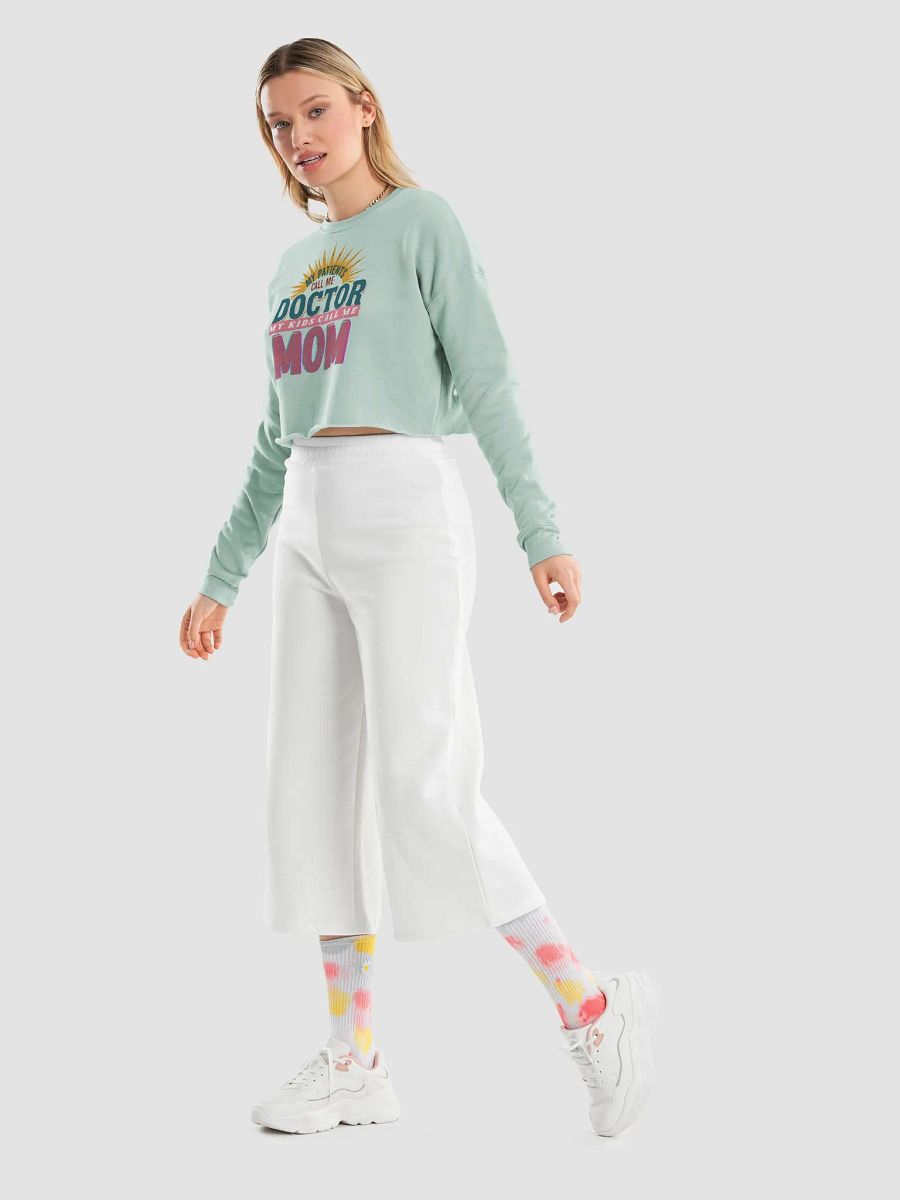 Mom and Doctor Fleece Crop Sweatshirt product image (36)