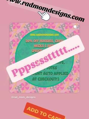 BF sale starts EARLY! Head over to www.radmomdesigns.com and save on all your fave designs now through 12/1 🥳🎄🤶🏻 #radmoms #shopsmall #blackfriday