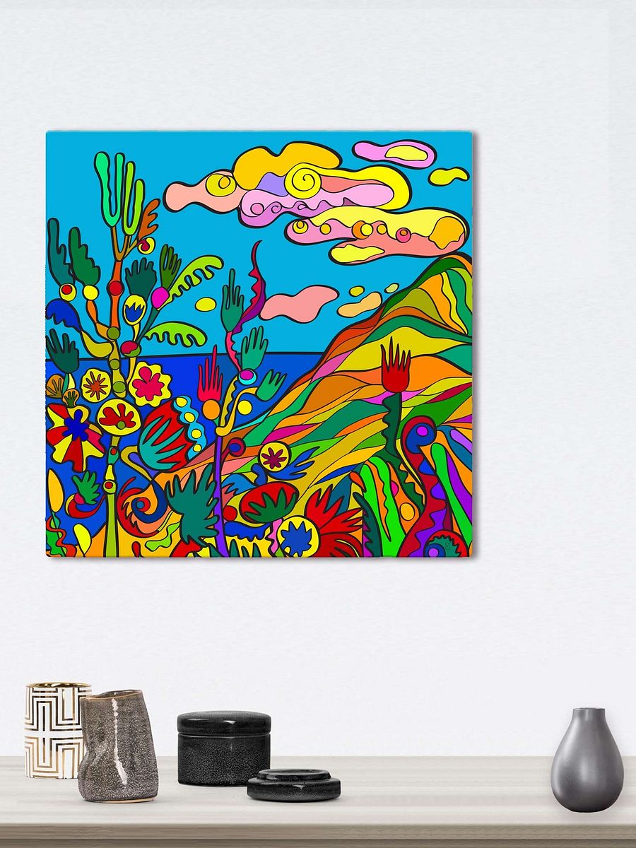 Whimsical Flora Canvas Art - Tropical Seashore product image (48)