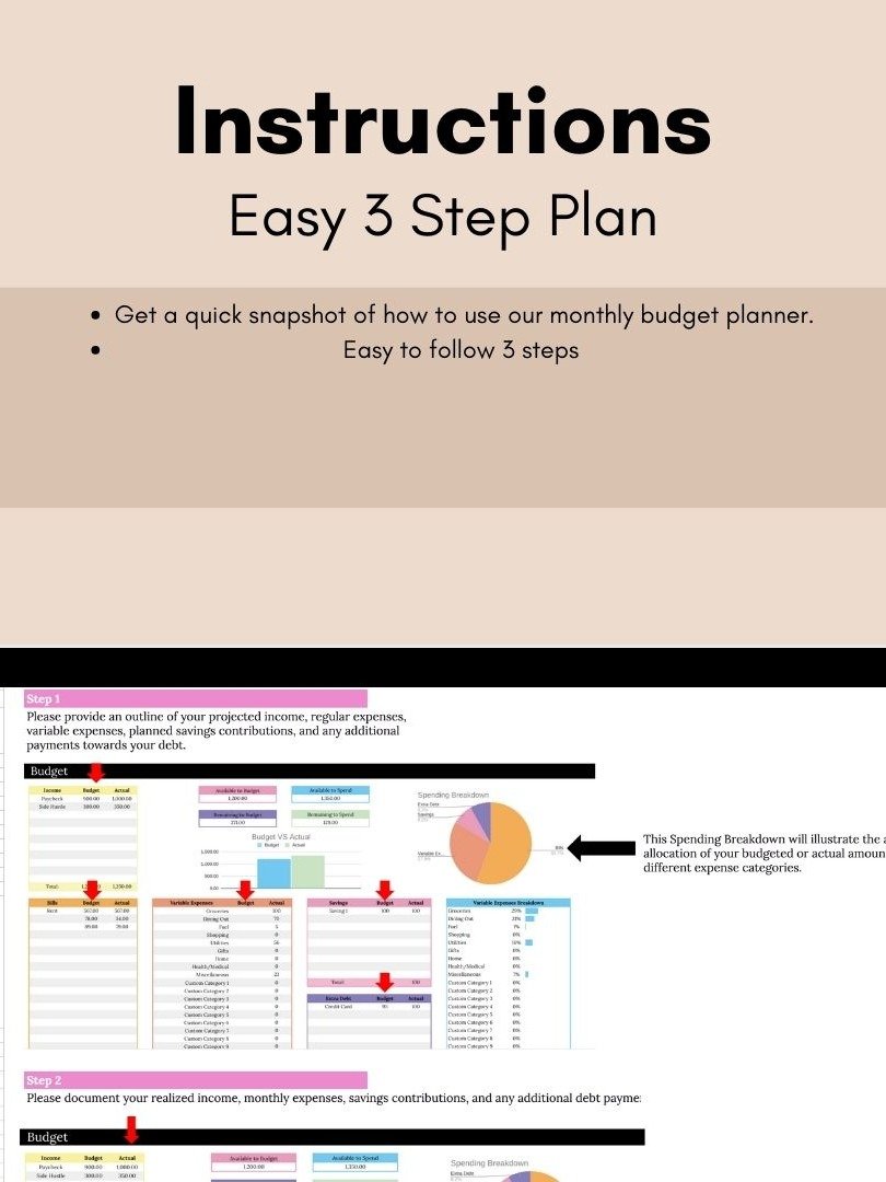 Easy Neutral Budget Planner for Google Sheet Monthly Budget Spreadsheet Personal Finance Tracker Money Management Spreadsheet product image (7)