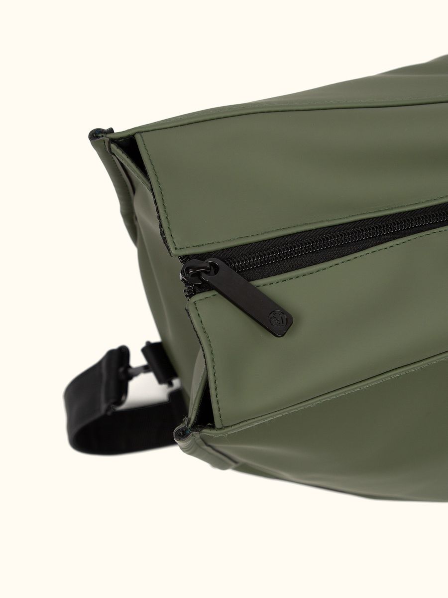 Vegan Matte Leather Messenger Bag product image (3)