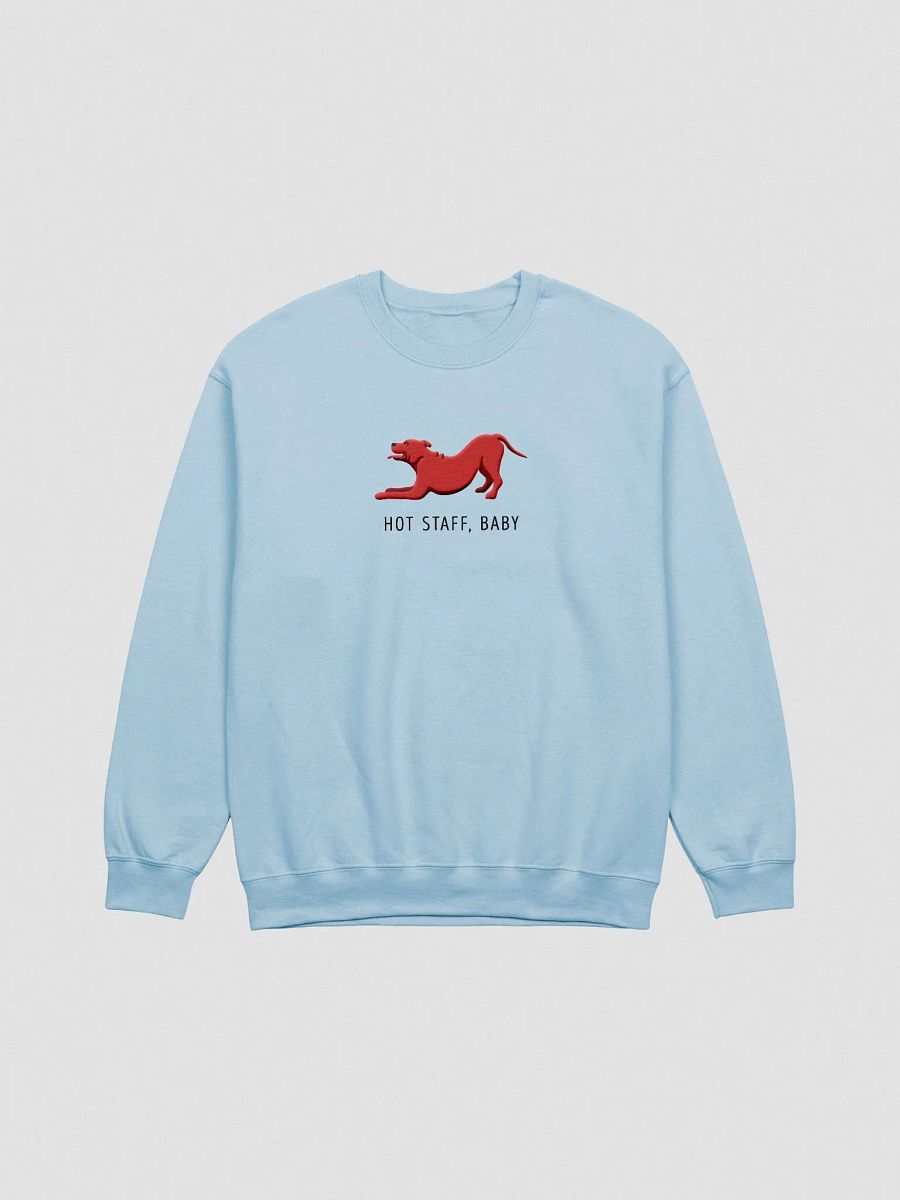 Hot Staff, Baby Sweatshirt (Embroidered) of a Staffordshire Terrier(Red) product image (4)