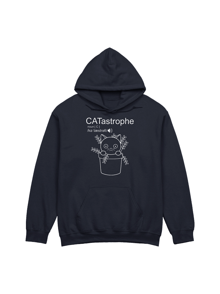 CATastrophe (Cat with Plant Pot) - Unisex Adult Hoodie product image (3)