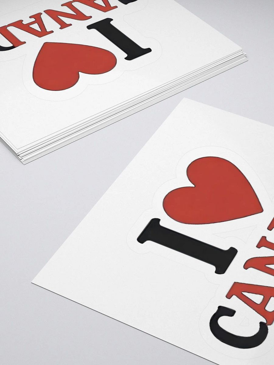 I Love Canada Sticker product image (4)