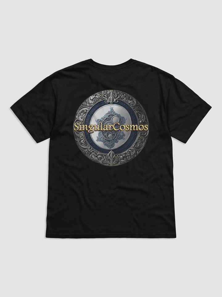 Singular Cosmos Dual Front & Back Logo Black Cotton T-Shirt product image (2)