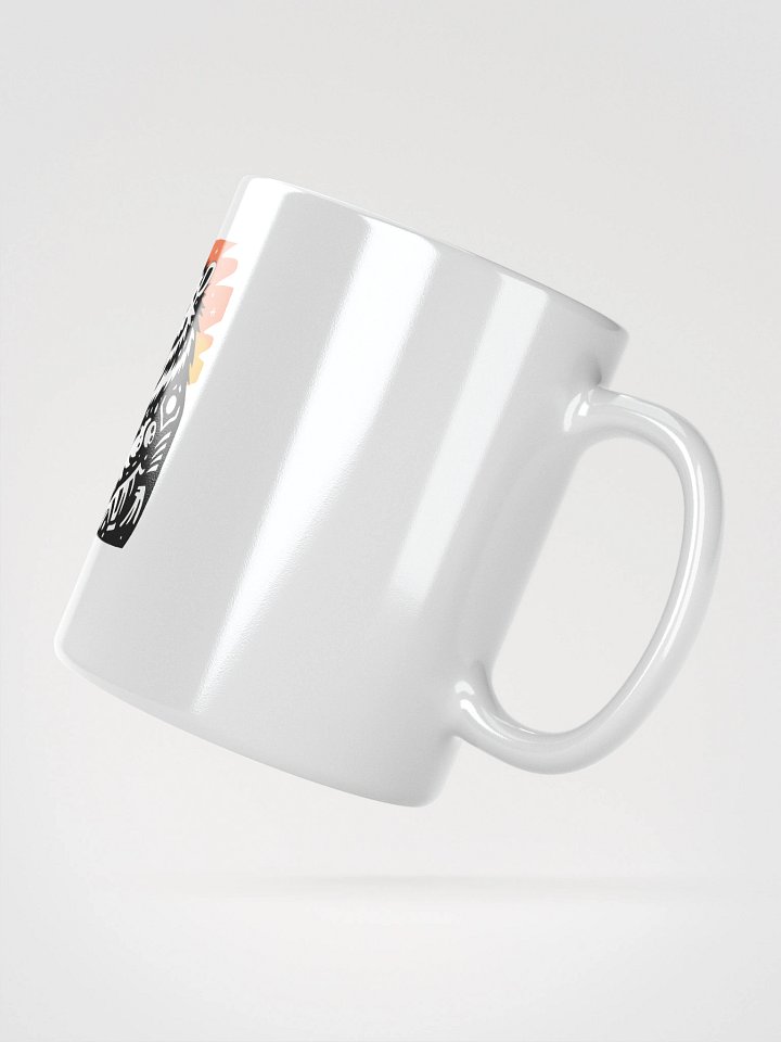 Stylized Bear with Beer Glass | Creative Typography Print Glossy Mug product image (5)