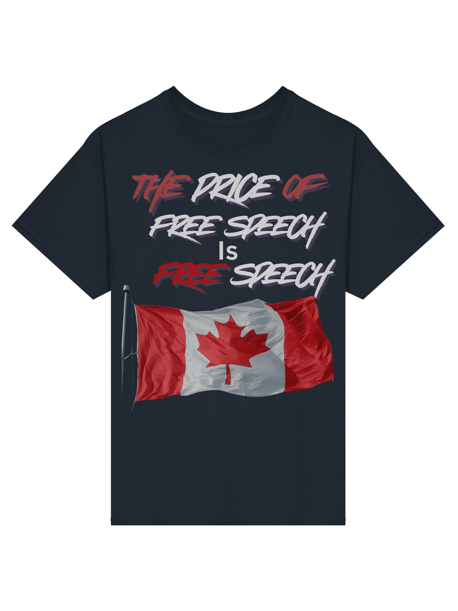 Canadian Free Speech Flag Tee product image (3)