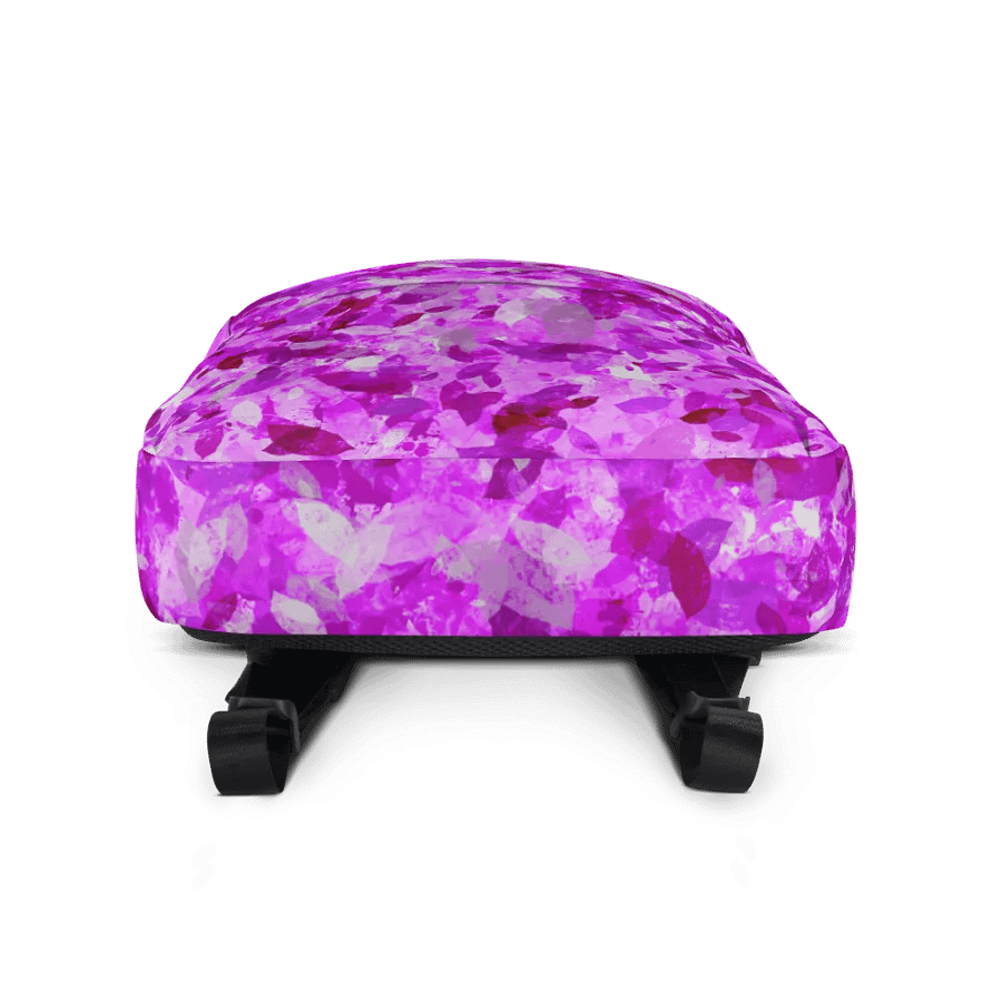 Pink leaves All over print Backpack product image (4)