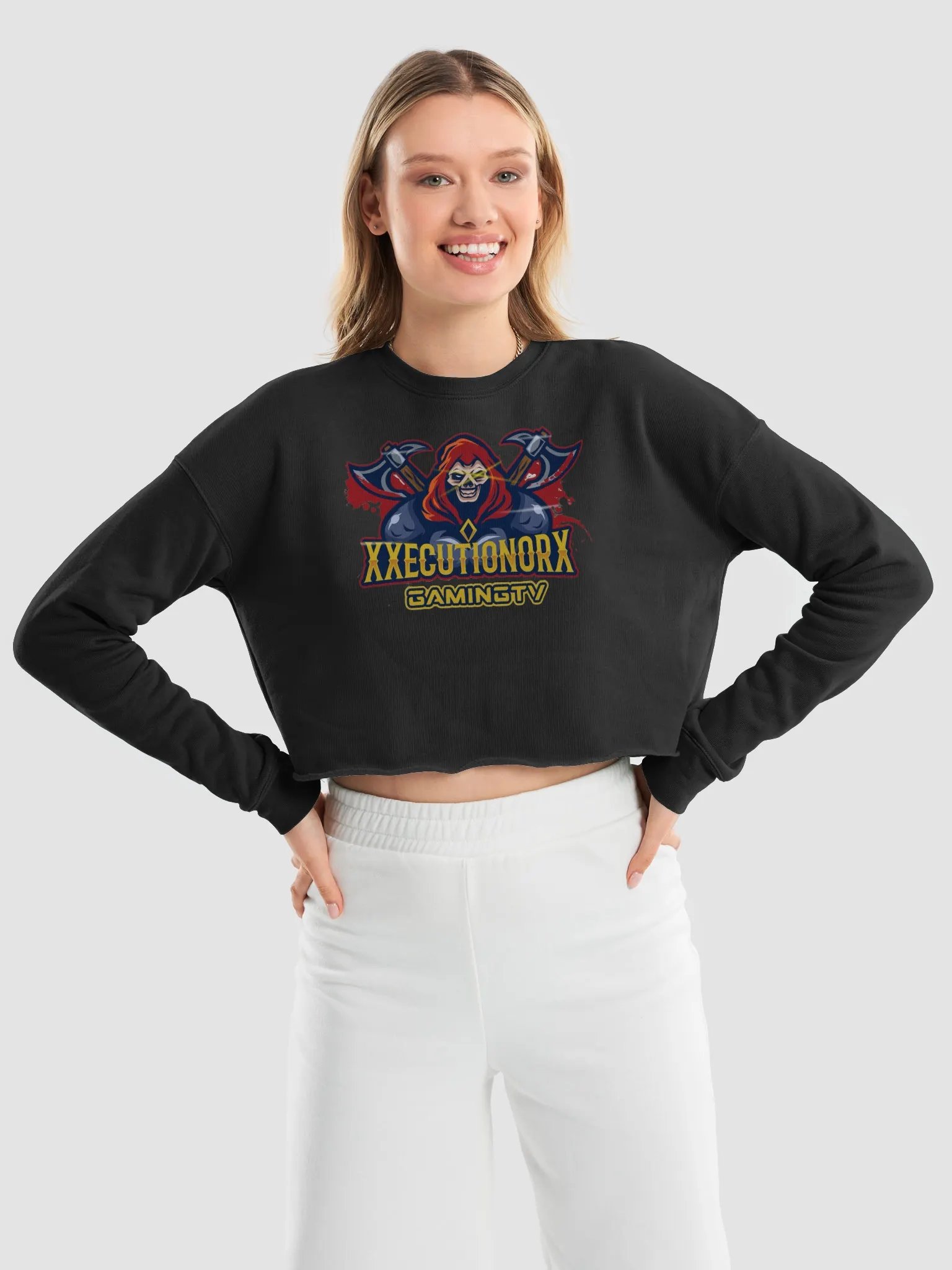XXECUTIONORX Logo Gaming Crop Sweatshirt product image (35)