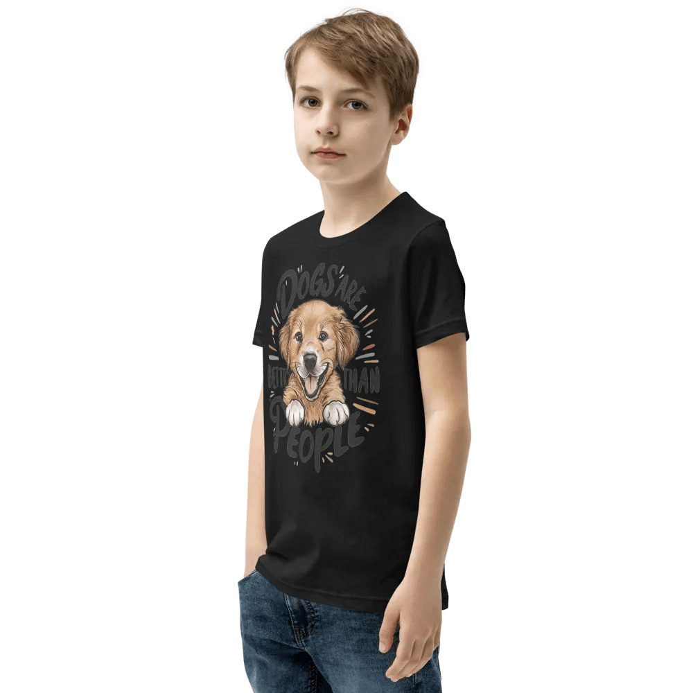 Cheerful Puppy Love Youth T-Shirt product image (4)