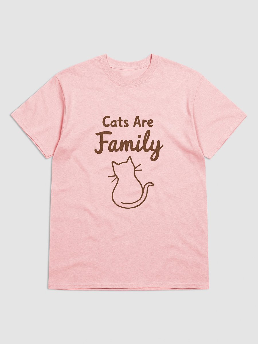 Cats Are Family T-Shirt | Gildan 5000 | Cute Cat Lover Tee product image (73)
