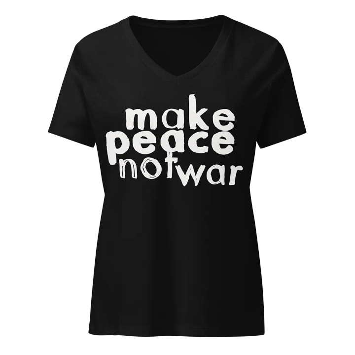 Peace Not War Relaxed V-Neck Tee product image (1)