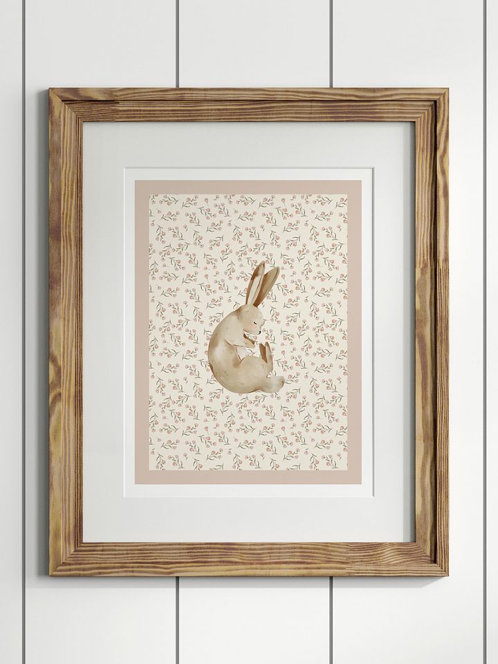 Boho Bunny Nursery Print 5 product image (1)