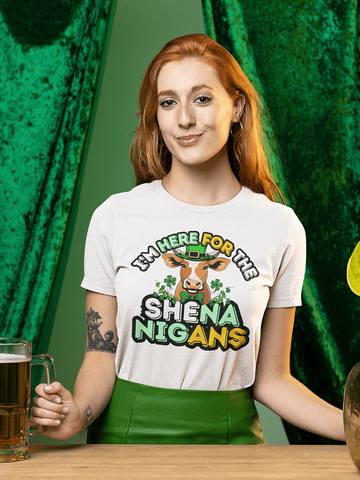 Saint Patrick's Day Cow Tshirt - Relaxed Fit product image (1)