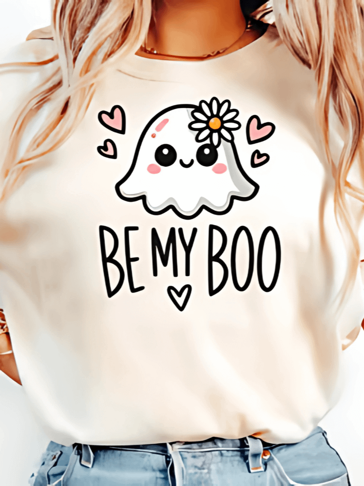 Be My Boo Valentine Sublimation Design – Adorable Ghost & Heart Art for Women – Ideal Valentine’s Day Gift – 300 DPI PNG Instant Download product image (1)
