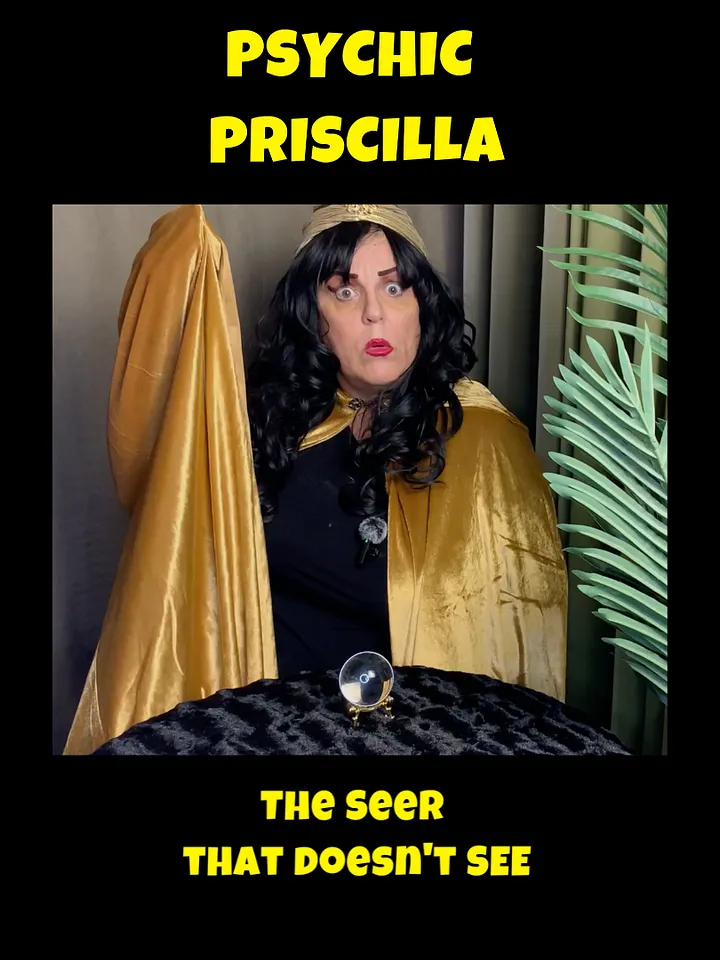 Psychic Priscilla and her Hilariously Unclear Visions! 12 skits! product image (1)