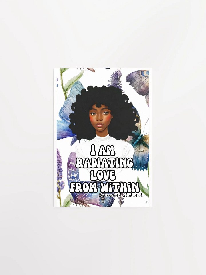 Radiant Love Afro Poster product image (1)