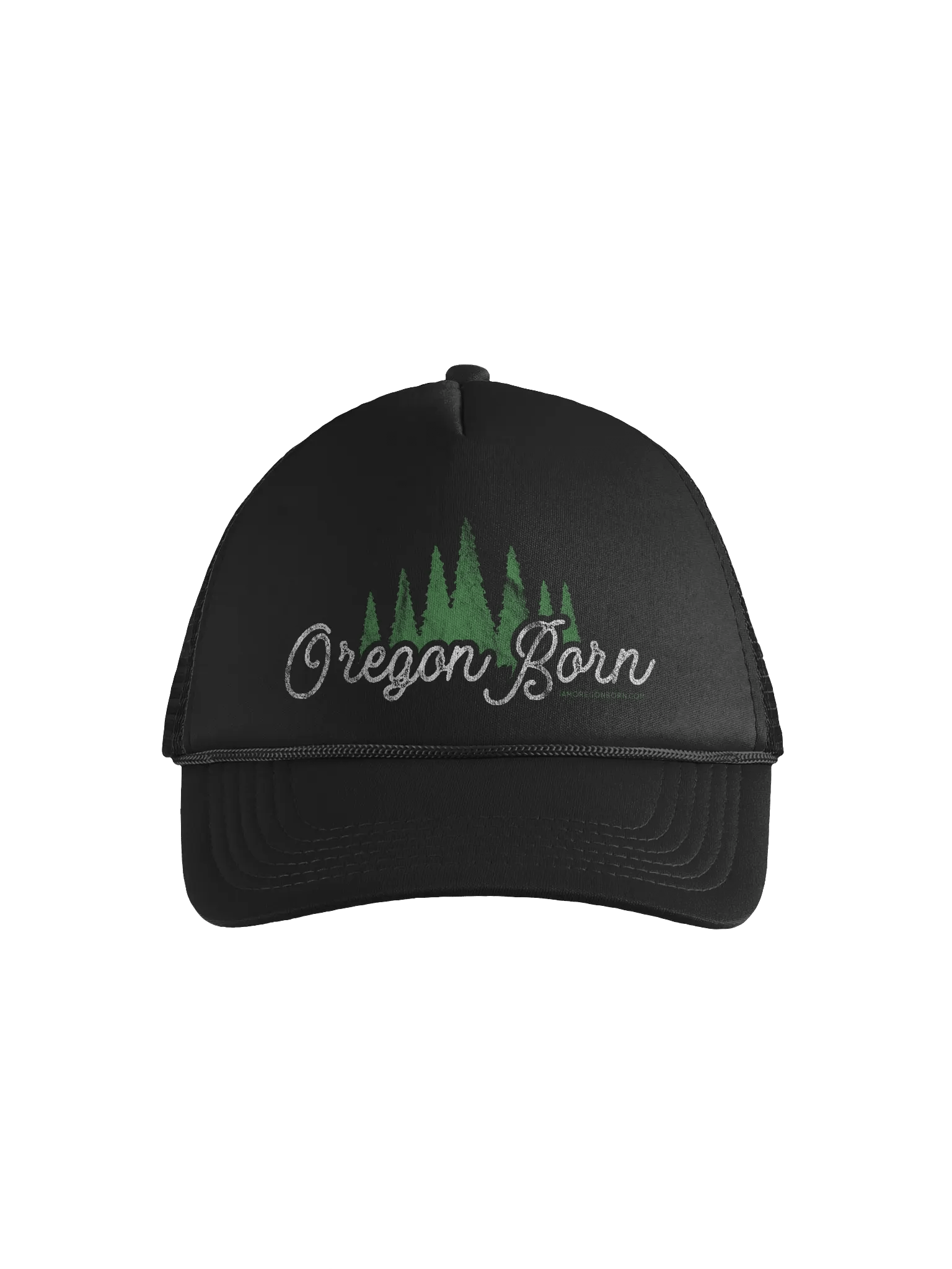Oregon Born with Trees Foam Trucker Hat product image (1)