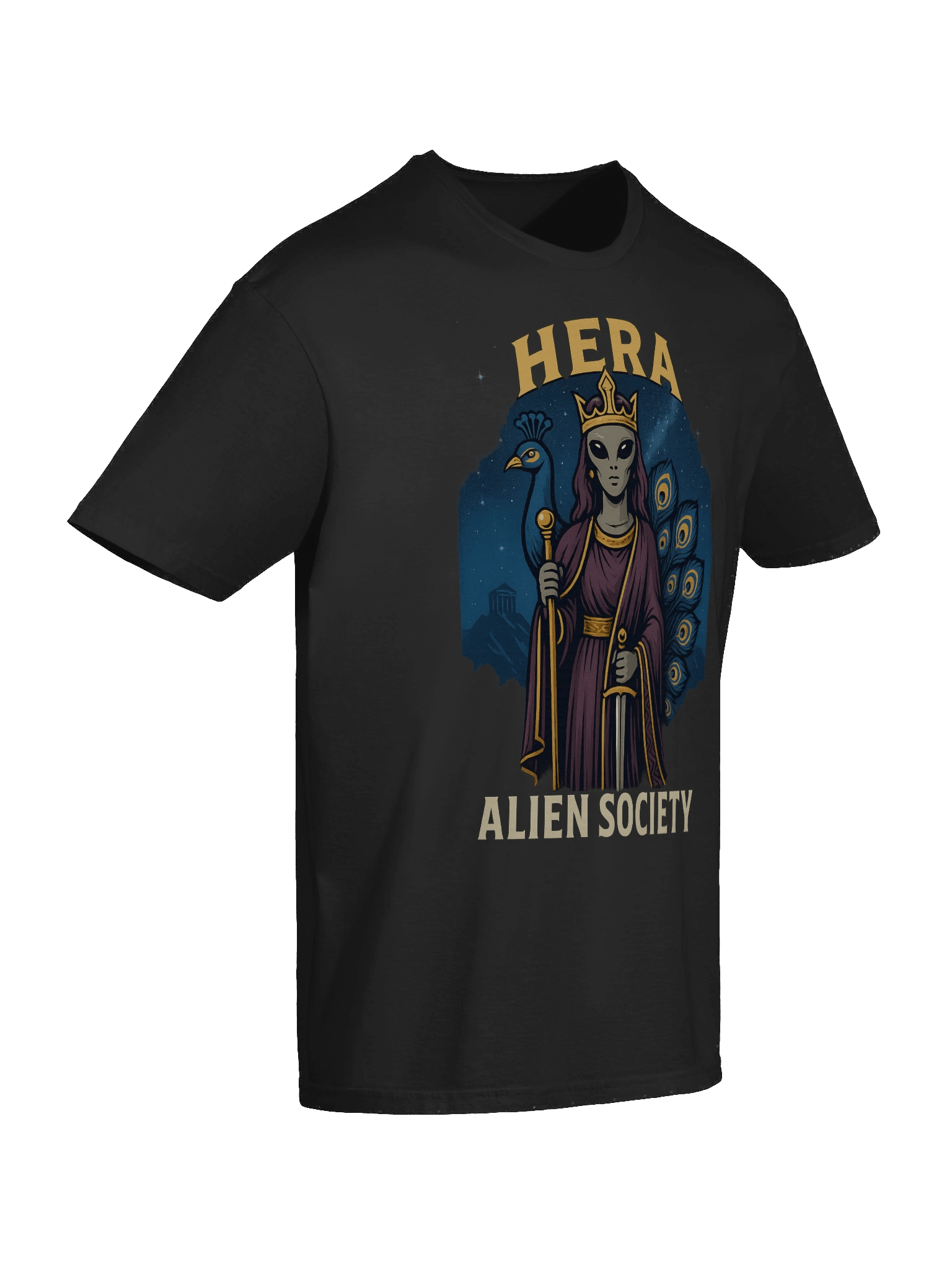 Hera Alien Society Crowned Peacock T-Shirt product image (10)