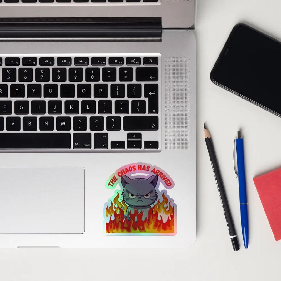 Chaos Cat Holographic Sticker Sheet product image (12)