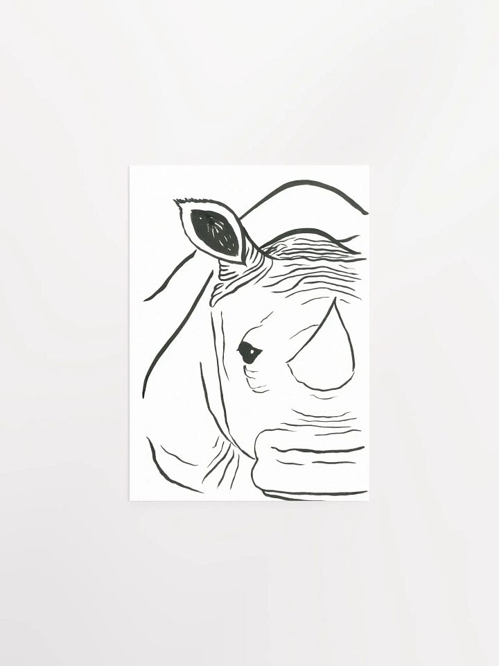 Face Of A Rhino Art Print product image (1)