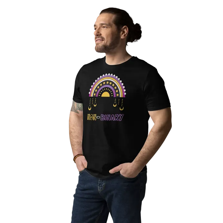 Non-Binary Rainbow Organic Cotton T-Shirt product image (2)