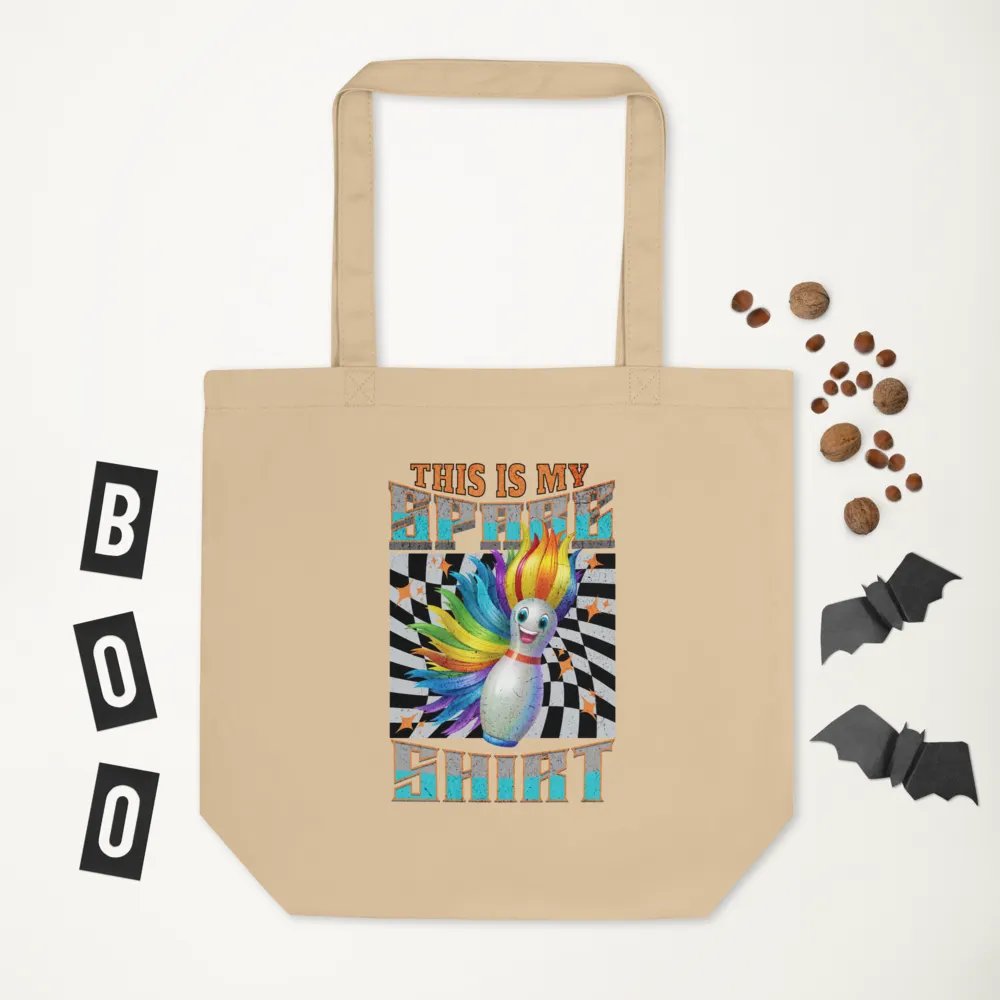 This Is My Spare Shirt Bowling Flame-haired Pin Tote Bag product image (5)