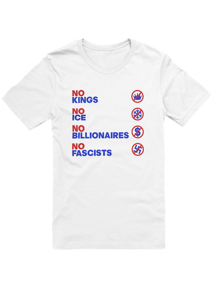 NO KINGS, NO ICE, NO BILLIONAIRES, NO FASCISTS - WOMEN'S FIT product image (1)