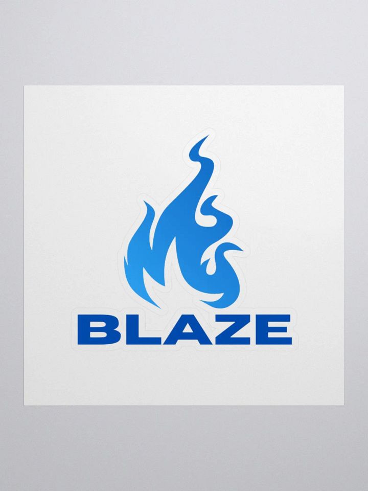 kiss cut blaze logo sticker product image (3)