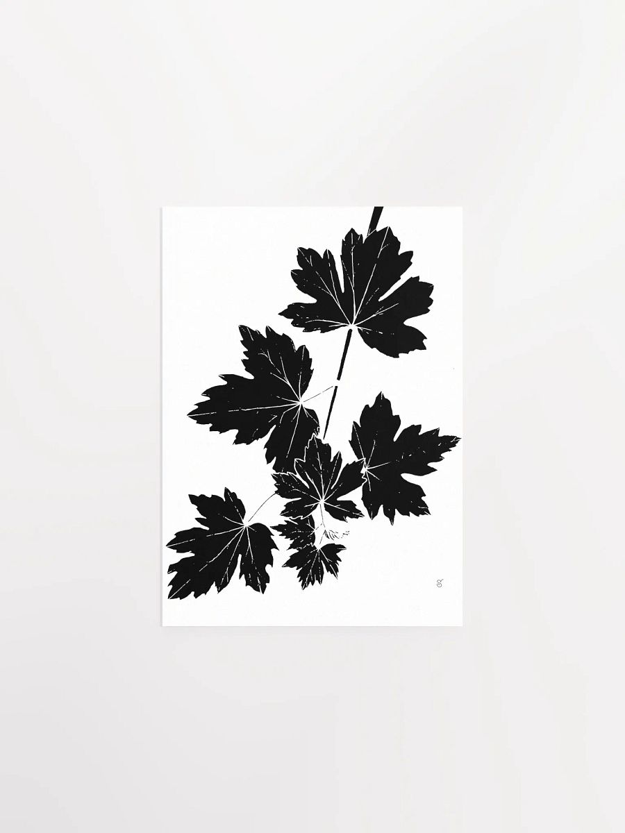 Luminous Leaf Cluster Matte Poster - Grape Leaves Light product image (1)