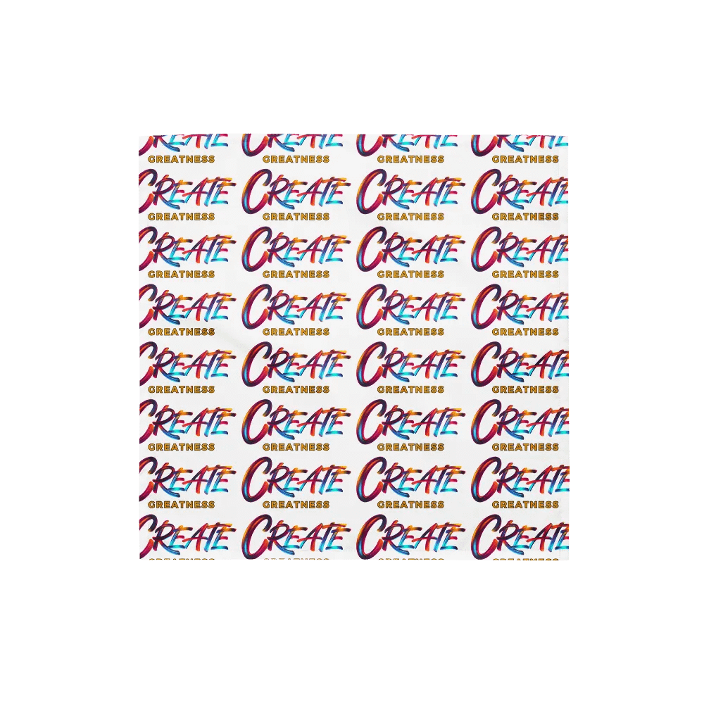 Create Greatness Patterned Print Bandana product image (1)