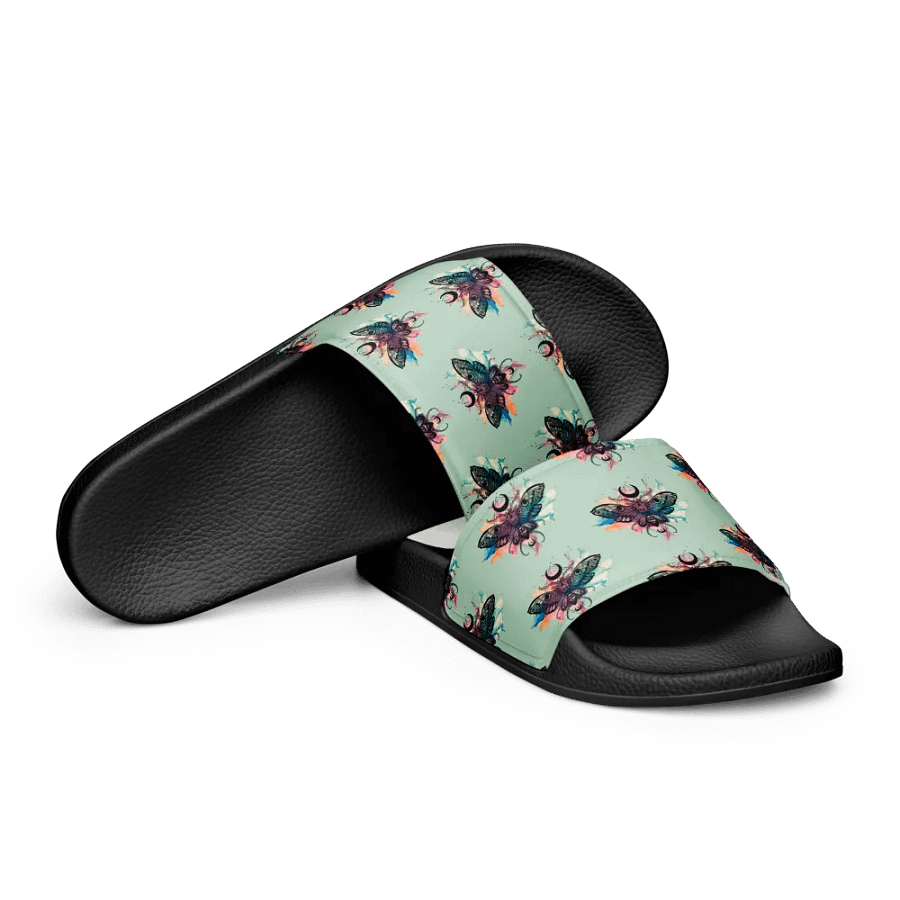 Skull Moth Comfort Women's Slides product image (9)