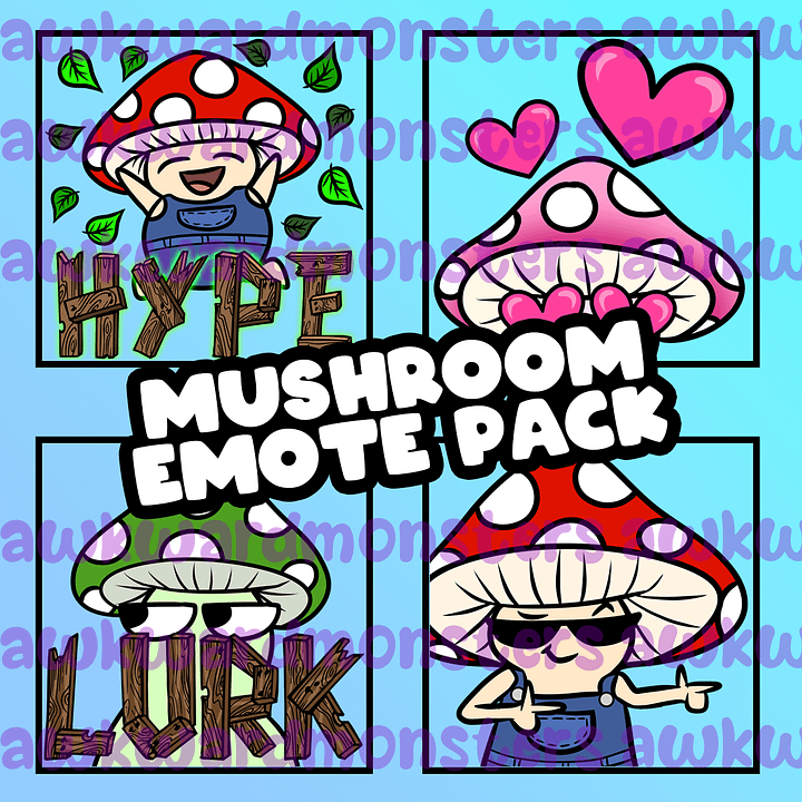 4 Pack of Mushroom Emotes product image (1)