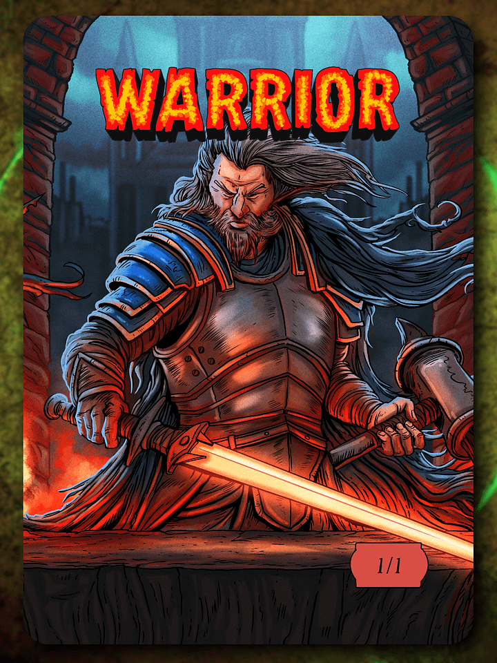 Warrior 1/1 Full Art Token product image (1)