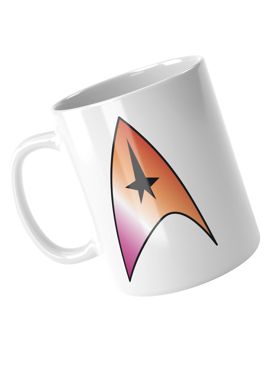 Lesbian Pride Gradient Starfleet Mug product image (3)