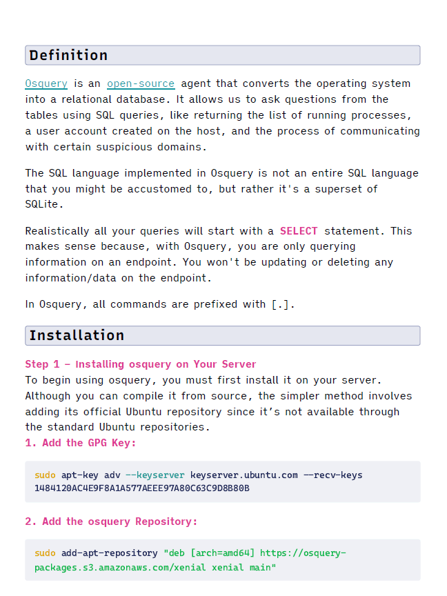 Osquery Cheat Sheet product image (2)