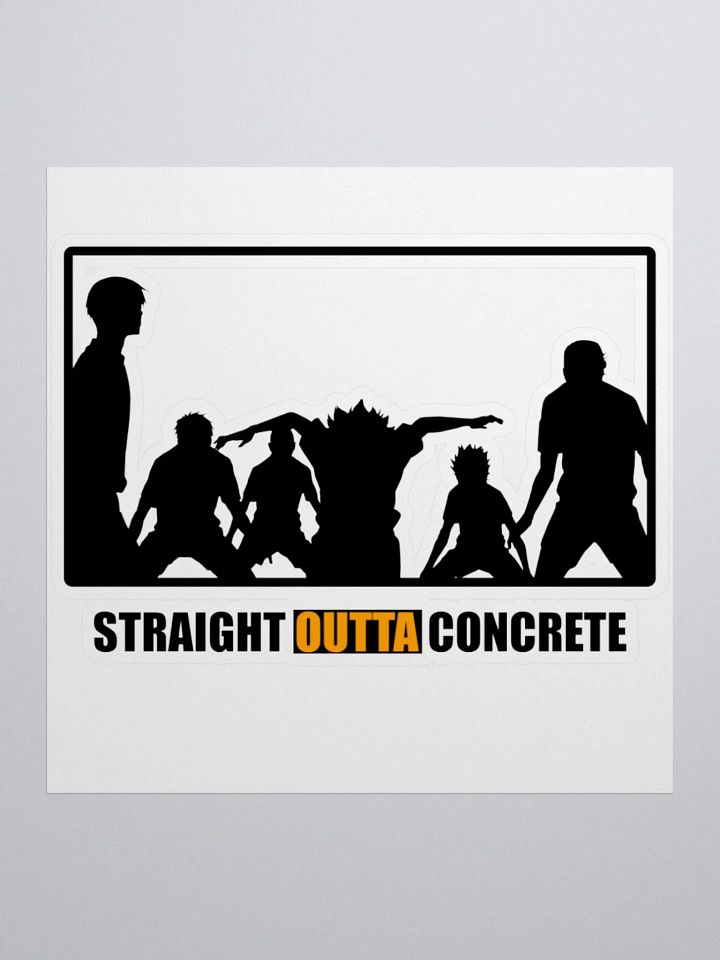 Karasuno 'SOC' Black Sticker product image (1)