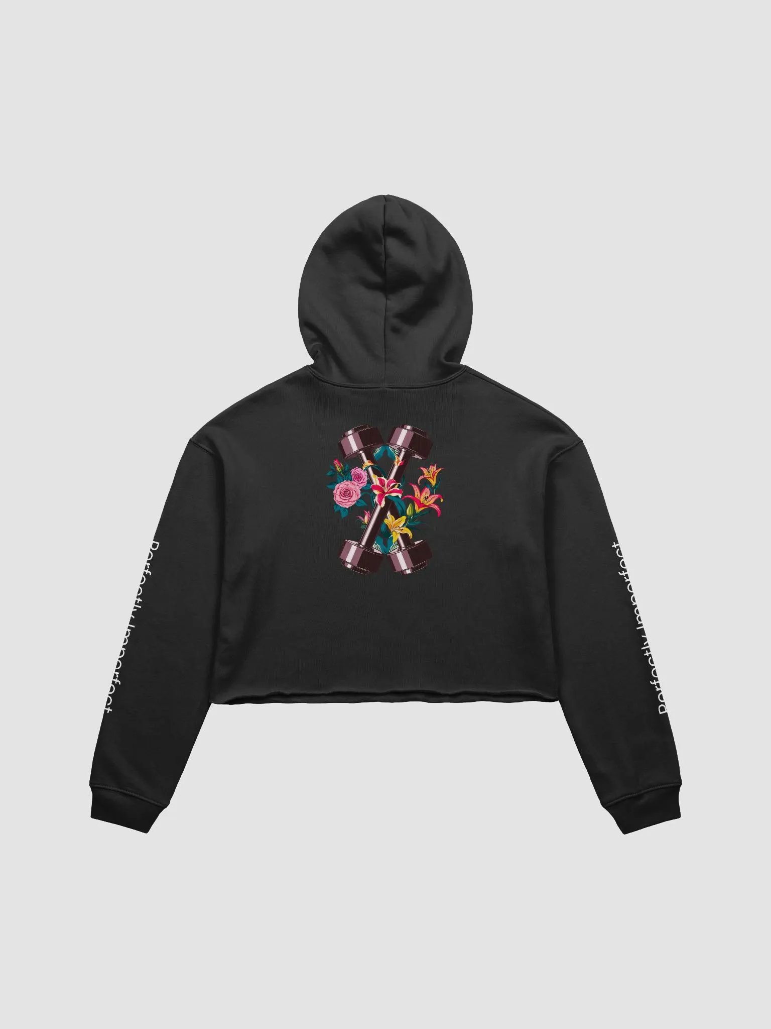 Floral Strength Gym Hoodie - Gym hoodie for women product image (3)