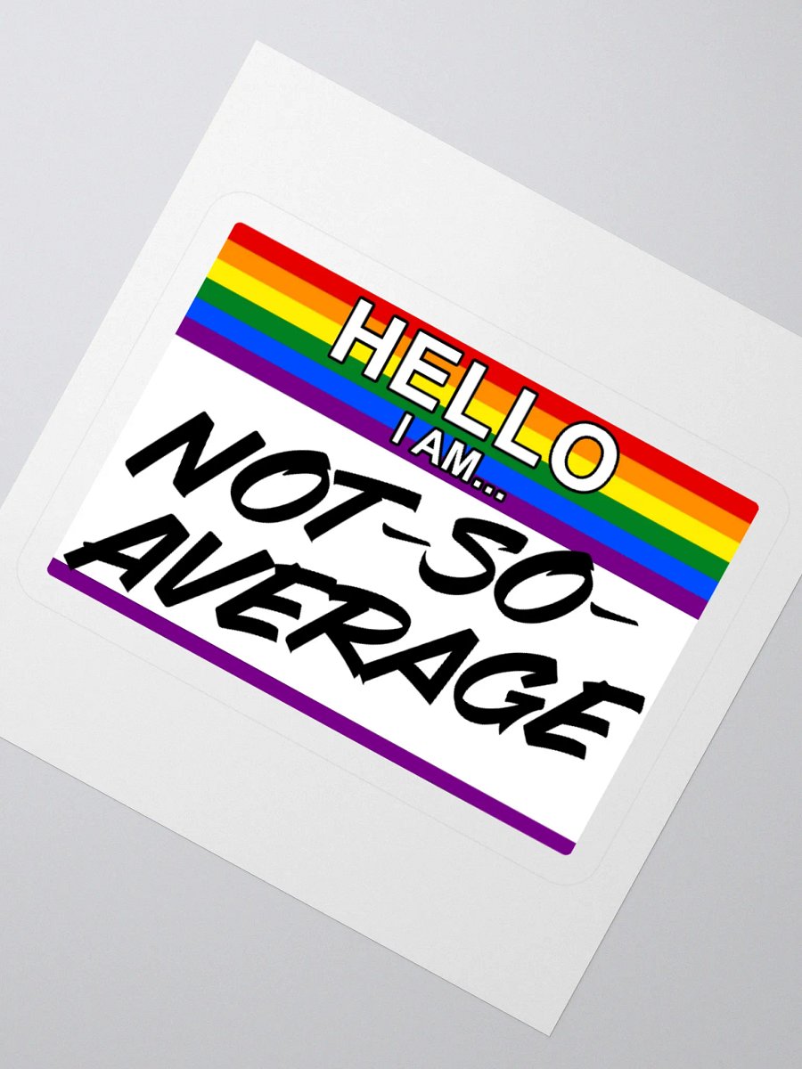 "Hello I Am" Pride Sticker product image (1)