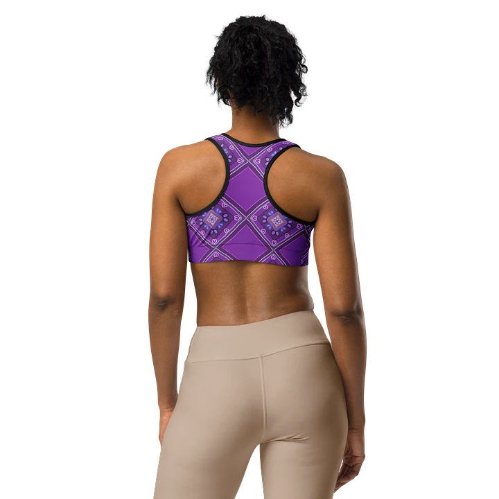 Purple Pattern Sports Bra product image (1)